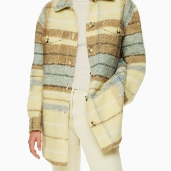 Aritzia Jackets & Blazers - Aritzia Wilfred Free Ganna Jacket. Long with side pockets. New with tags.